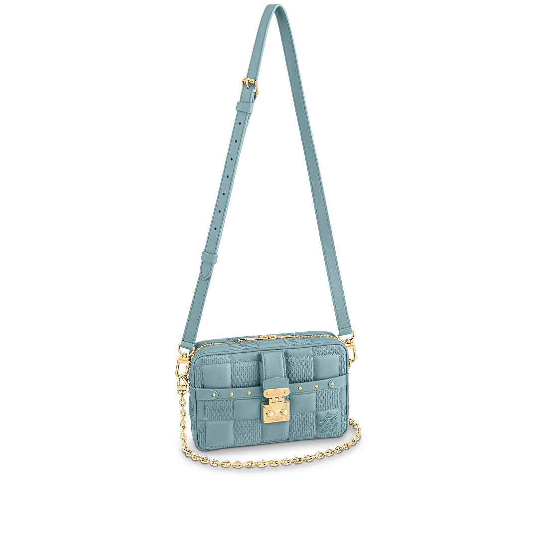 Louis Vuitton TROCA PM Handbag M59115 Glacier Blue